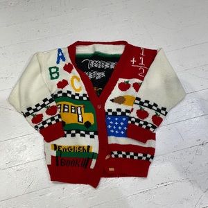 Vintage ugly teacher cardigan, large/XL